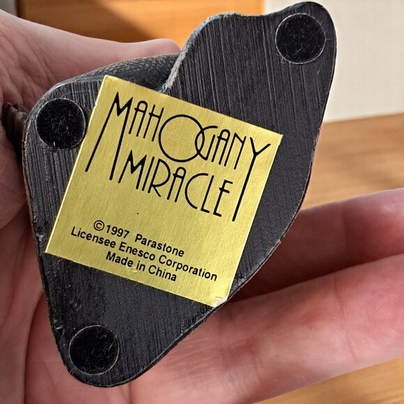 VTG 1997 Mahogany Miracle African American Nativity Set Mary Joseph Baby Jesus - Picture 10 of 11